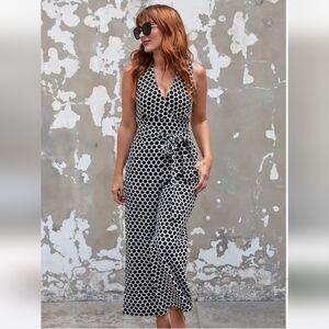 Eva Franco For Anthropologie Black And White Jumpsuit.